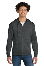 Ht Charcoal District V.I.T. Fleece Full-Zip Hoodie DT6102