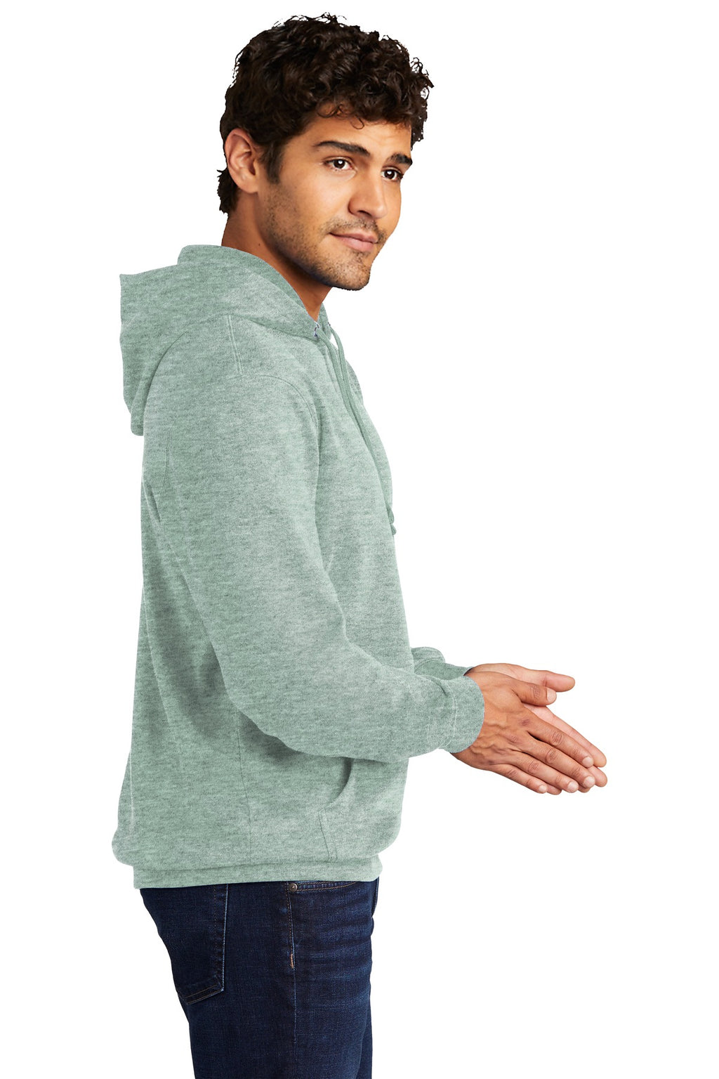 Ht Dusty Sage District V.I.T. Fleece Hoodie DT6100