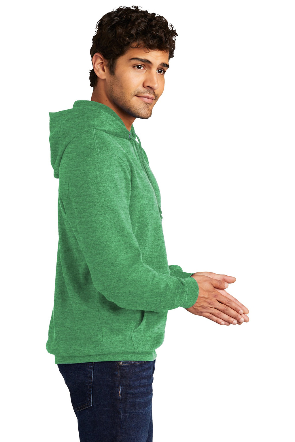 Ht Kelly Green District V.I.T. Fleece Hoodie DT6100
