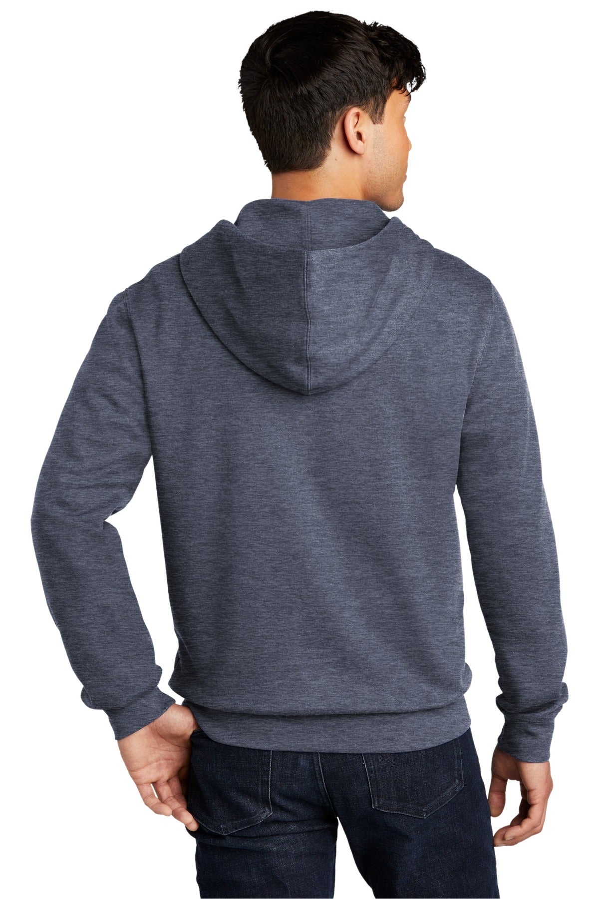 Ht Navy District V.I.T. Fleece Full-Zip Hoodie DT6102