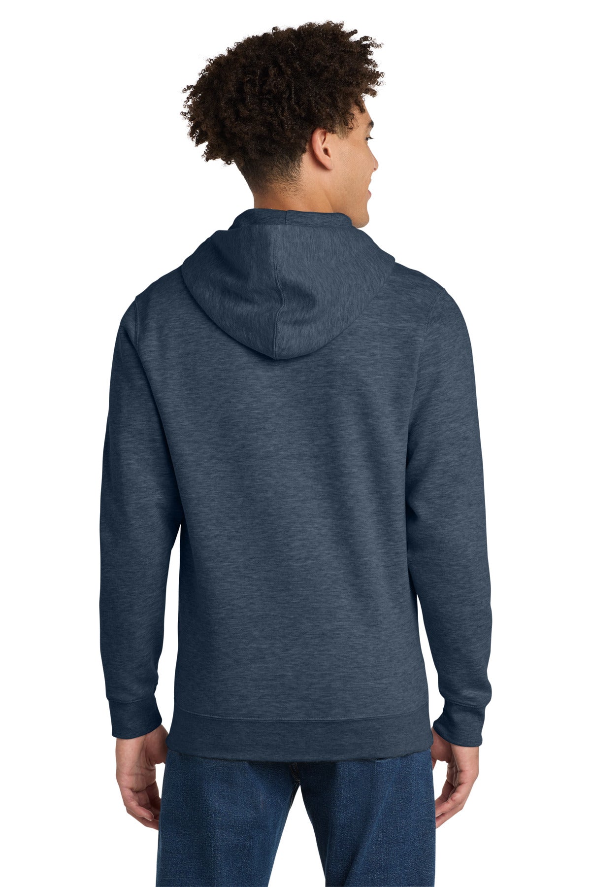Ht Navy District V.I.T. Fleece Full-Zip Hoodie DT6102