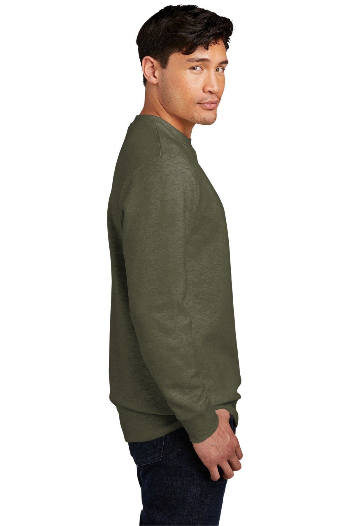 Ht Olive District V.I.T. Fleece Crew DT6104