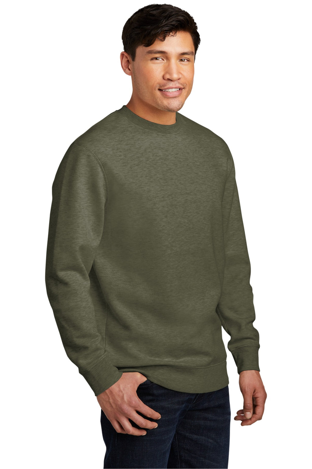 Ht Olive District V.I.T. Fleece Crew DT6104