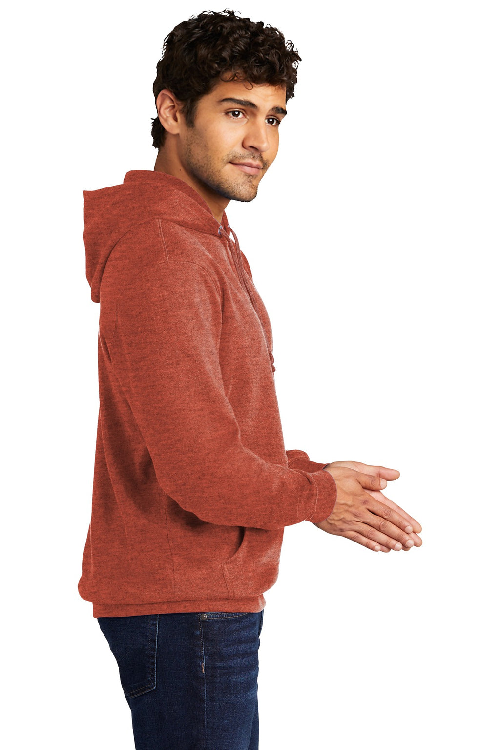 Ht Russet District V.I.T. Fleece Hoodie DT6100