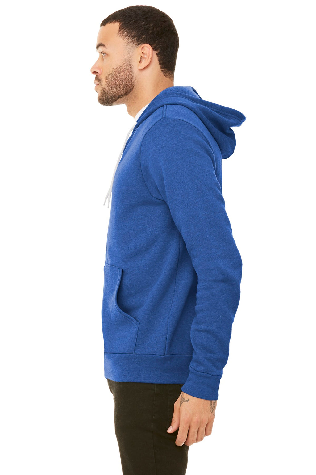 Ht True Royal BELLA+CANVAS Unisex Sponge Fleece Pullover Hoodie. BC3719
