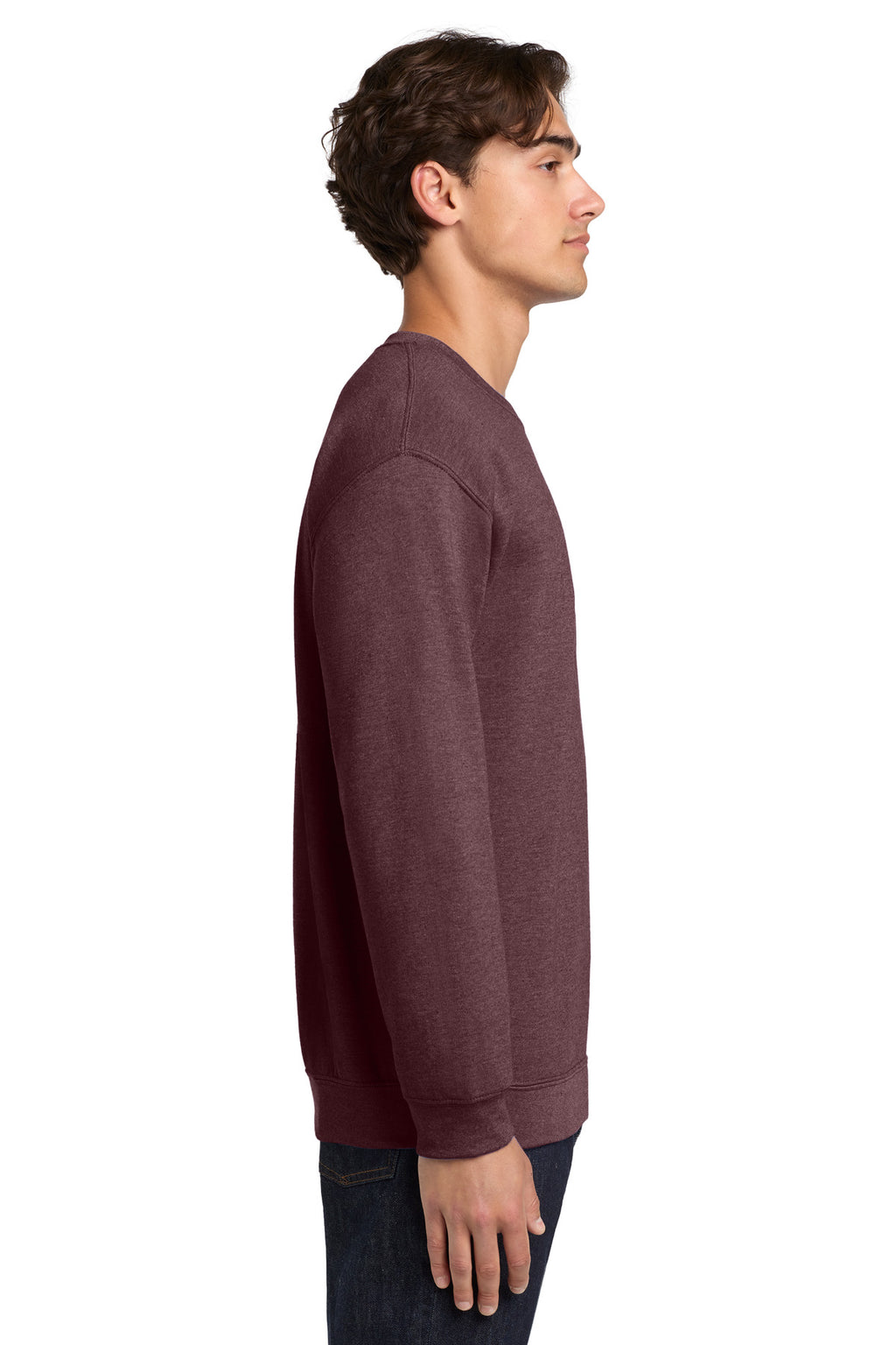 HtDkMaroon Gildan Heavy Blend Crewneck Sweatshirt. 18000