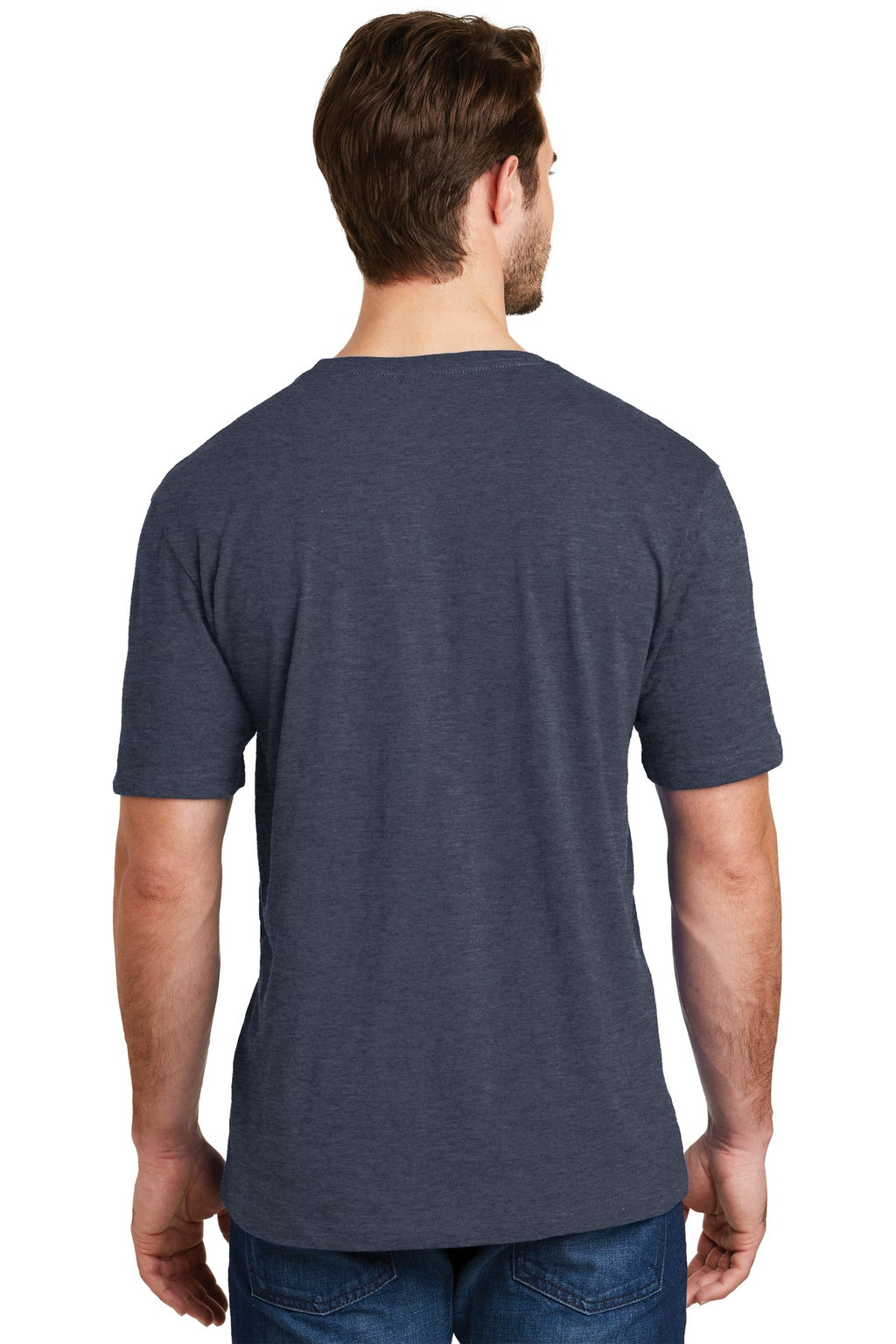 Hthr Navy District Perfect Blend CVC Tee. DM108