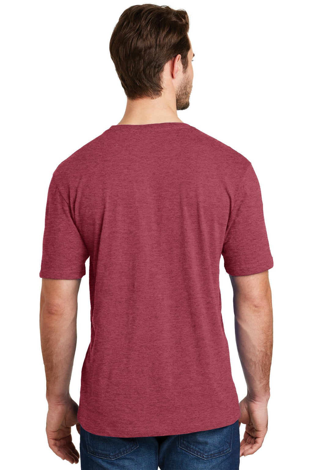 Hthr Red District Perfect Blend CVC Tee. DM108