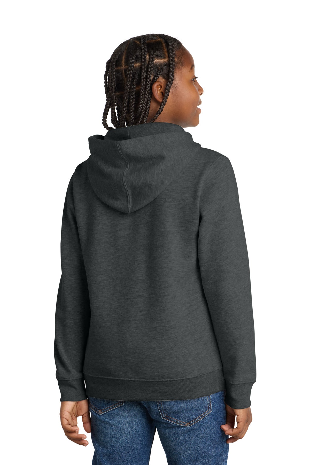 Hthrd Charcoal District Youth V.I.T. Fleece Hoodie DT6100Y
