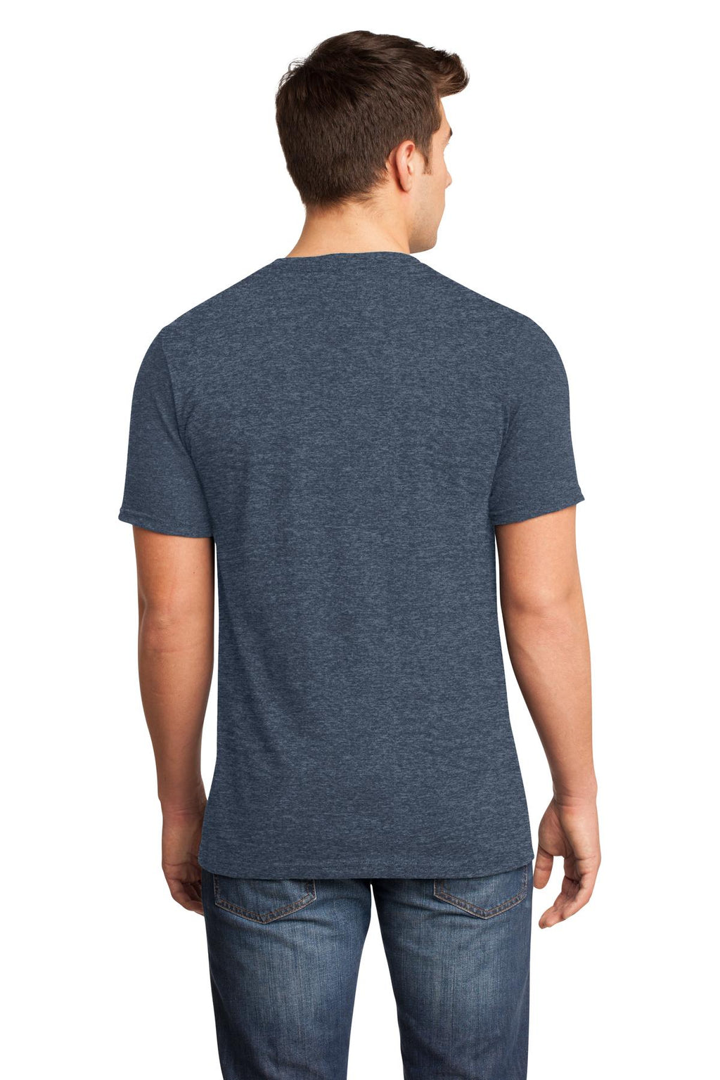 Hthrd Navy District Very Important Tee V-Neck. DT6500