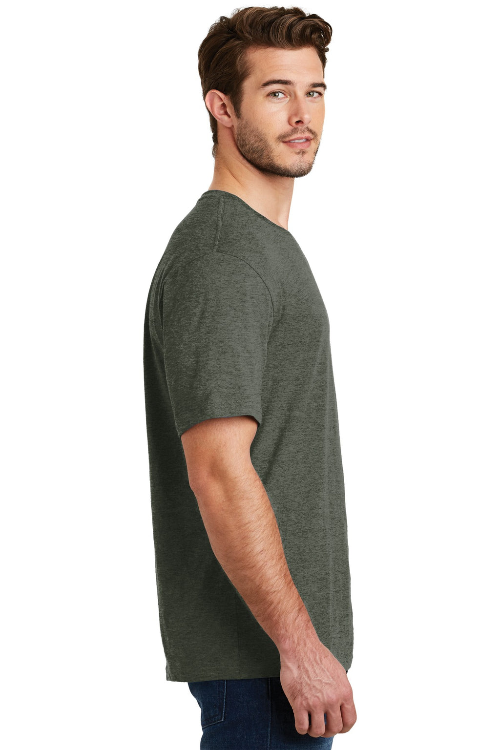 Hthrd Olive District Perfect Blend CVC Tee. DM108