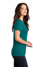 Hthrd Teal District Women's Perfect Tri Tee. DM130L