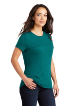 Hthrd Teal District Women's Perfect Tri Tee. DM130L