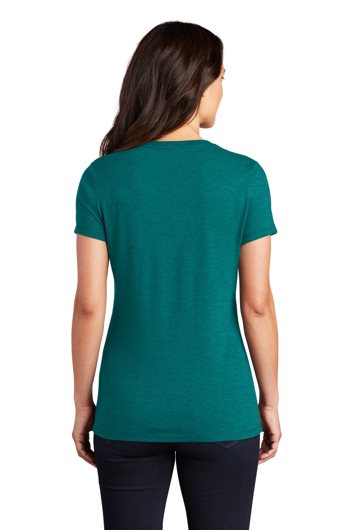 Hthrd Teal District Women's Perfect Tri Tee. DM130L