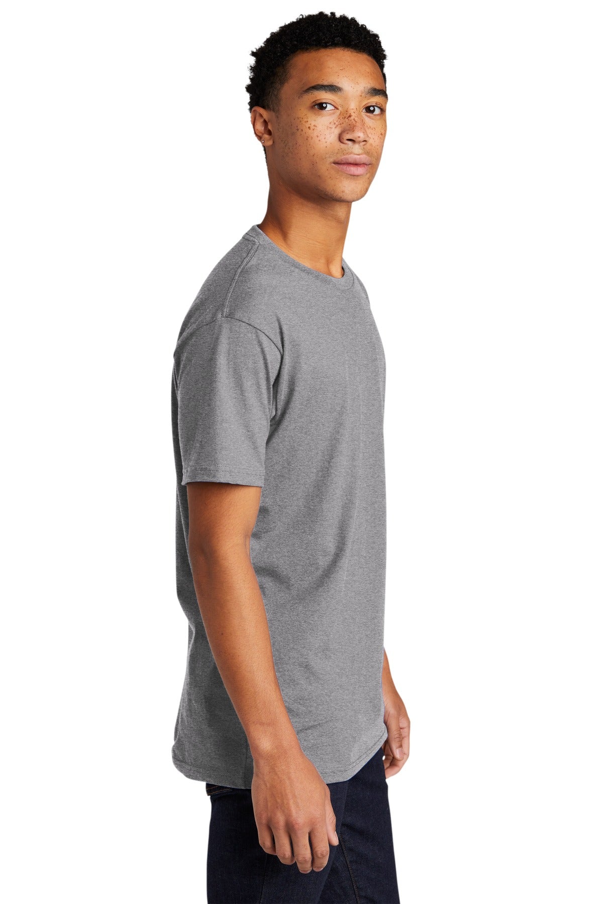 HthrGray Next Level Apparel Adult Cotton Tee. NL3600