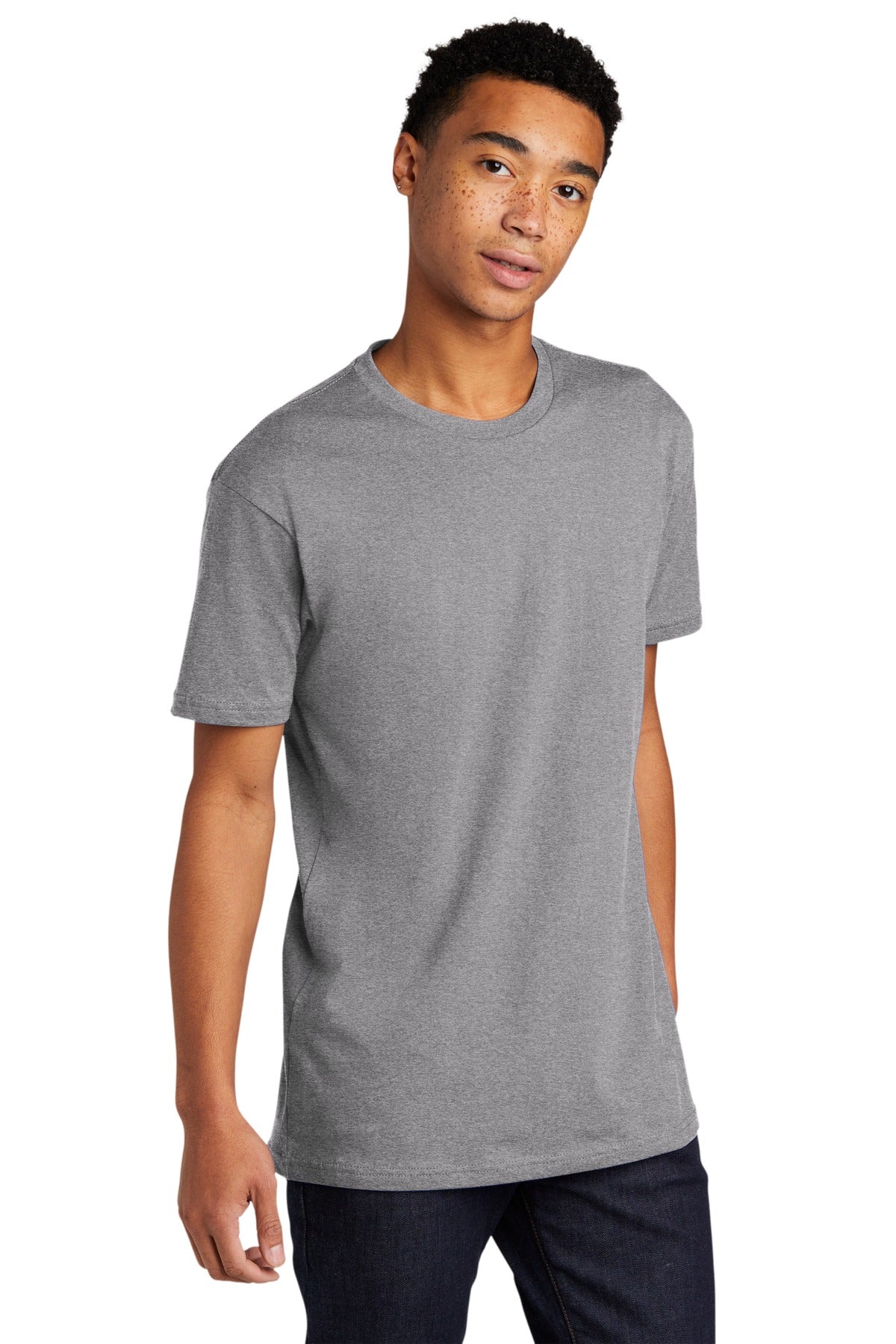 HthrGray Next Level Apparel Adult Cotton Tee. NL3600