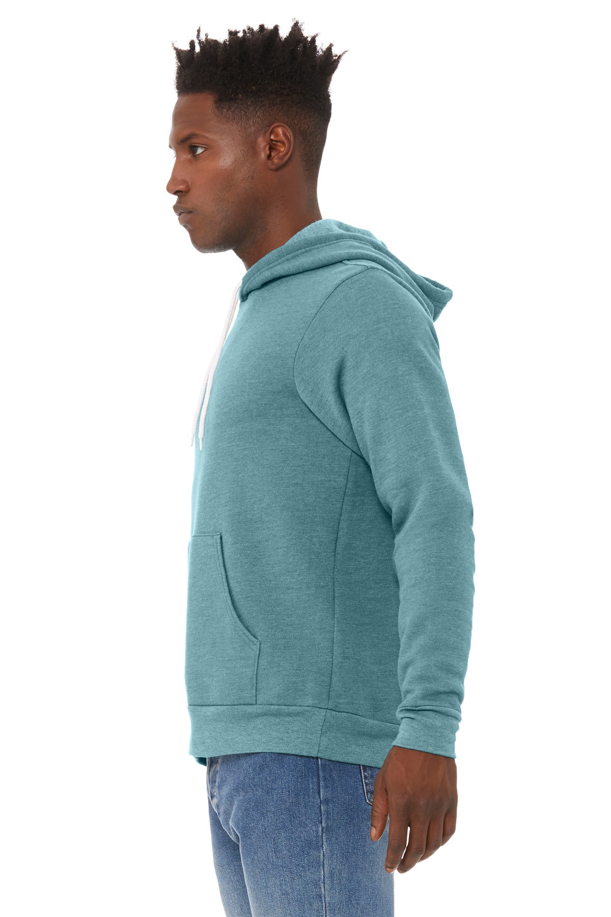 HtrBluLagn BELLA+CANVAS Unisex Sponge Fleece Pullover Hoodie. BC3719