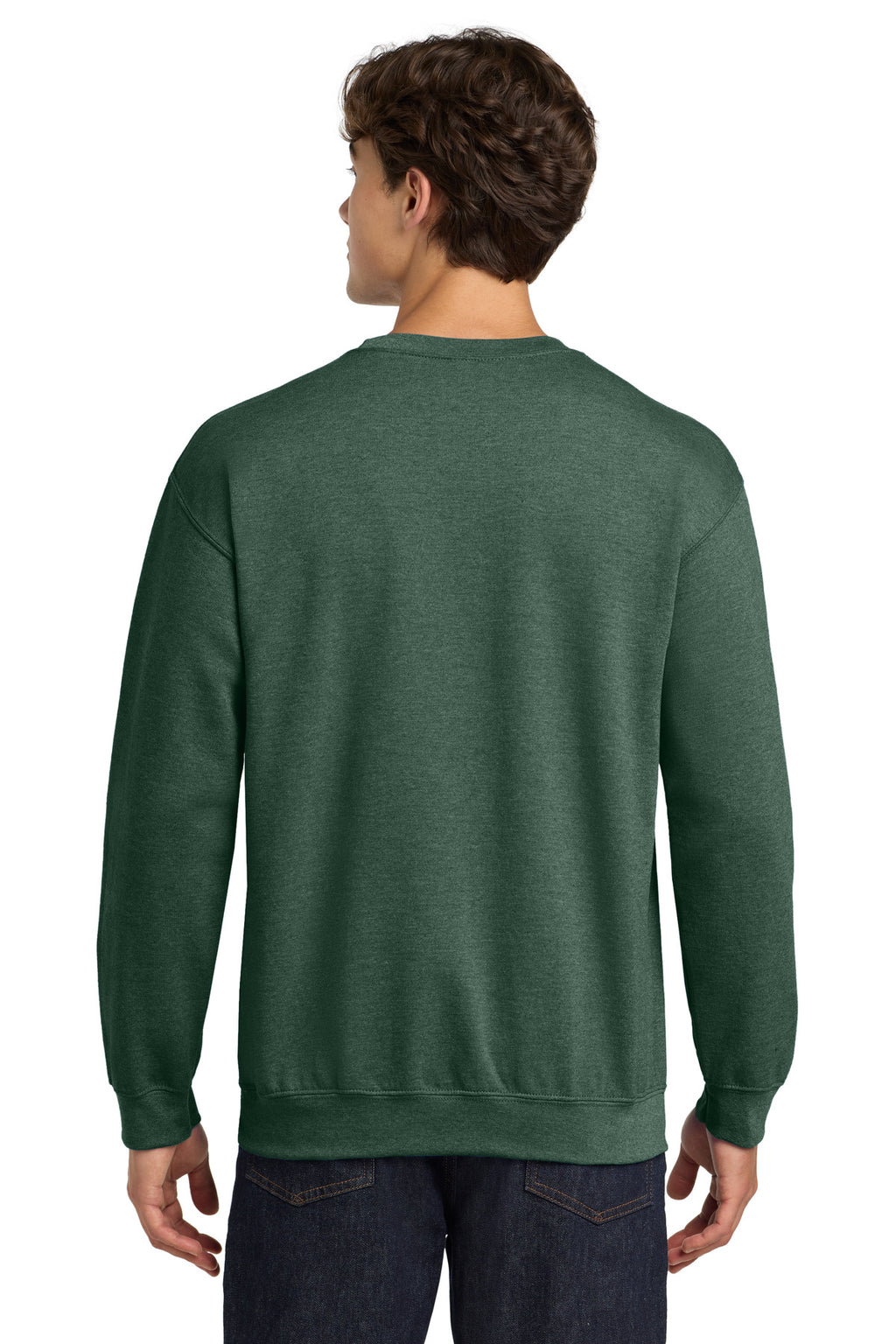 HtrDkGreen Gildan Heavy Blend Crewneck Sweatshirt. 18000