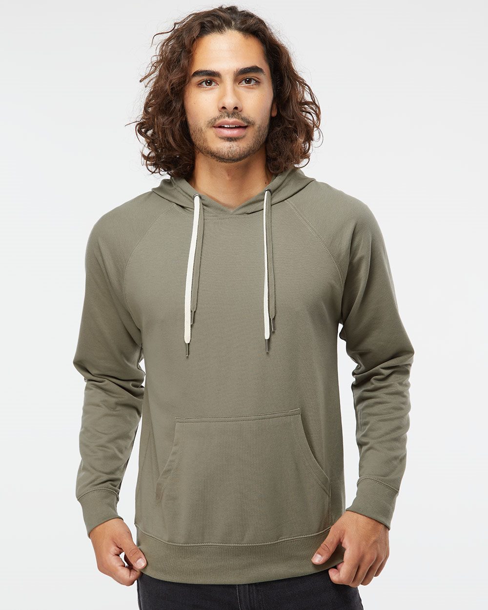 Icon Lightweight Loopback Terry Hooded Sweatshirt - SS1000  grouped