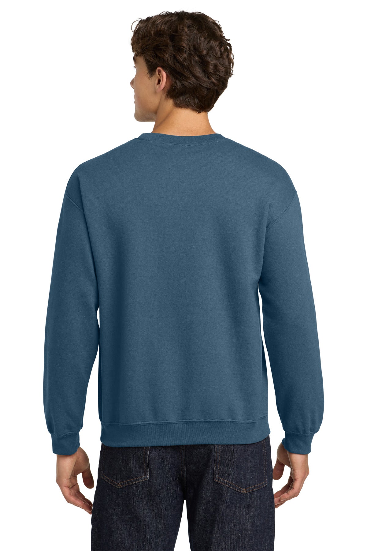 Indigo Blue Gildan Heavy Blend Crewneck Sweatshirt. 18000