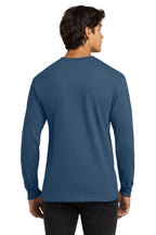 Indigo Blue Gildan - Ultra Cotton 100% US Cotton Long Sleeve T-Shirt. G2400