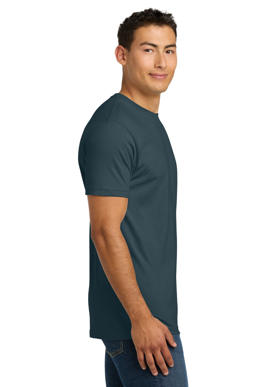 Indigo Next Level Apparel Adult Cotton Tee. NL3600