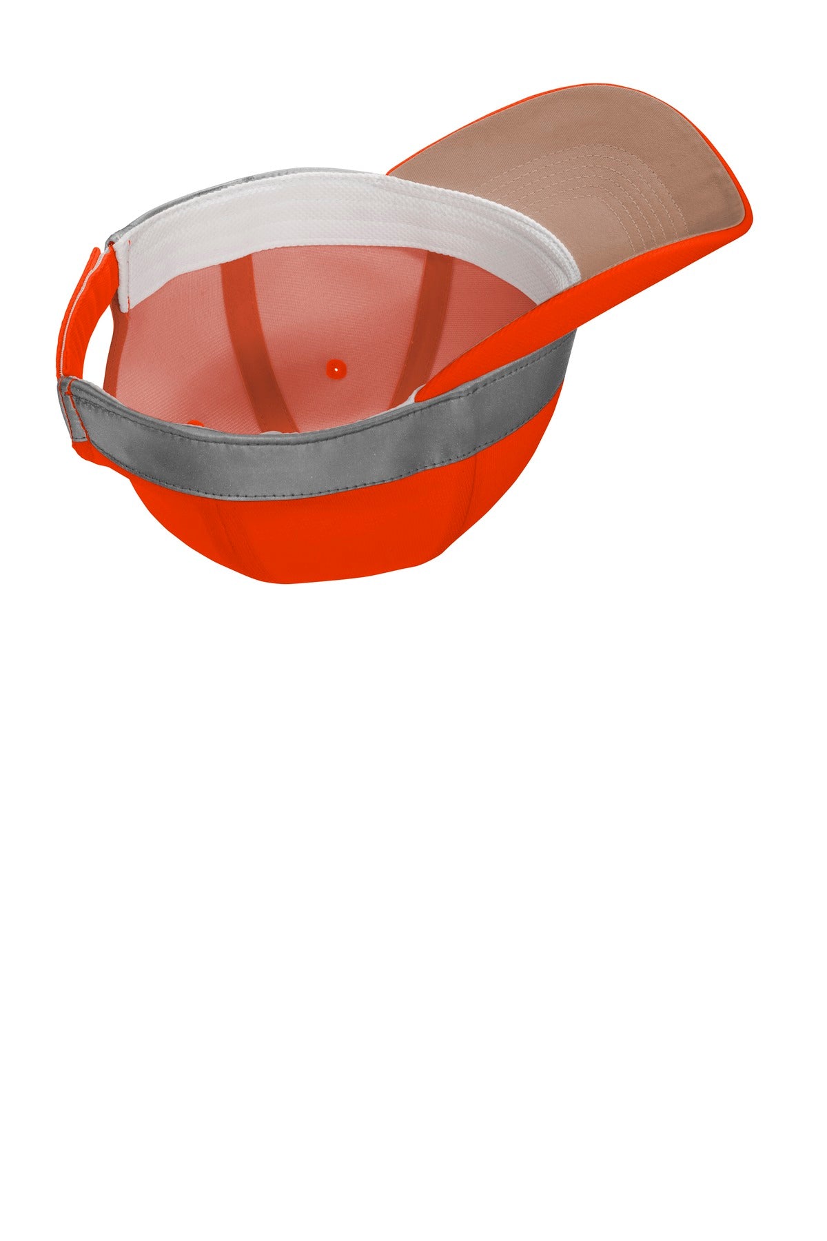 Inside View of Safety Orange CornerStone ANSI 107 Safety Cap. CS802