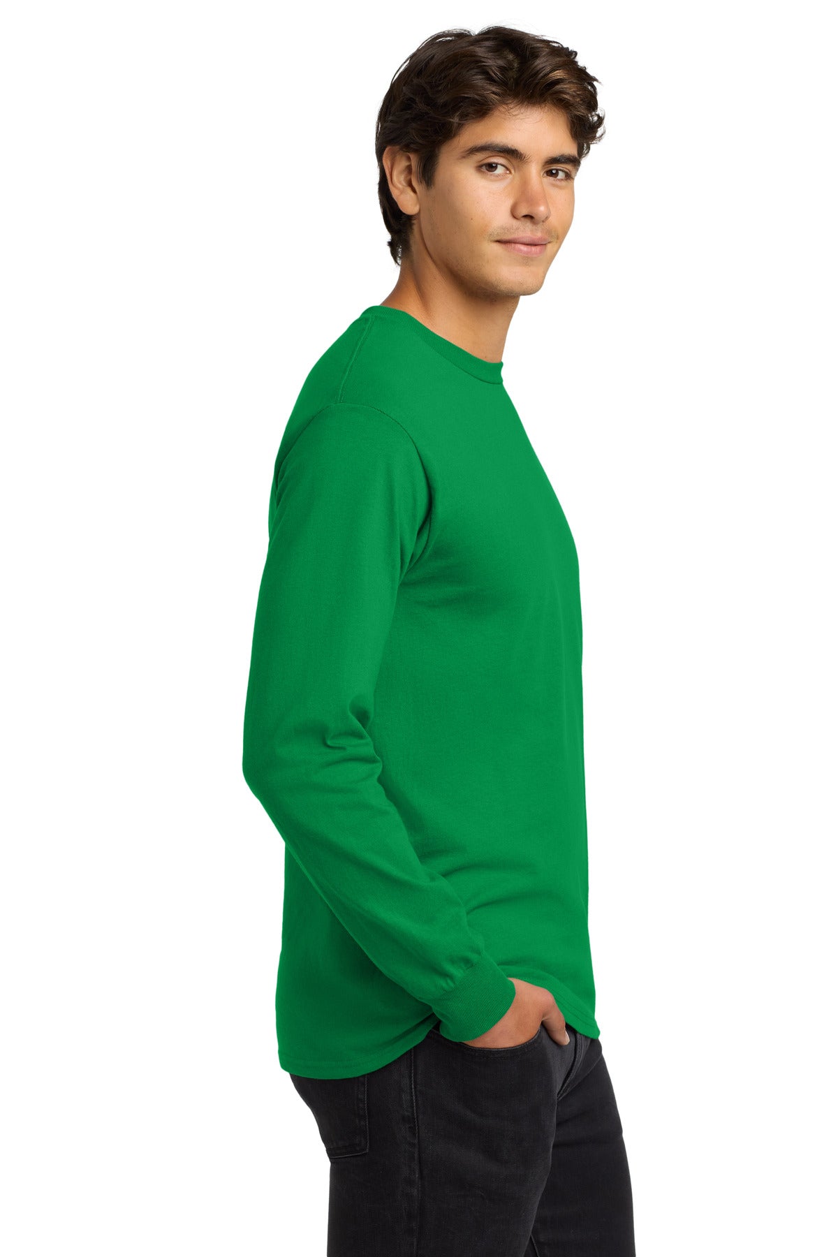 Irish Green Gildan - Ultra Cotton 100% US Cotton Long Sleeve T-Shirt. G2400