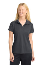 Iron Grey Sport-Tek Women's Micropique Sport-Wick Polo. LST650