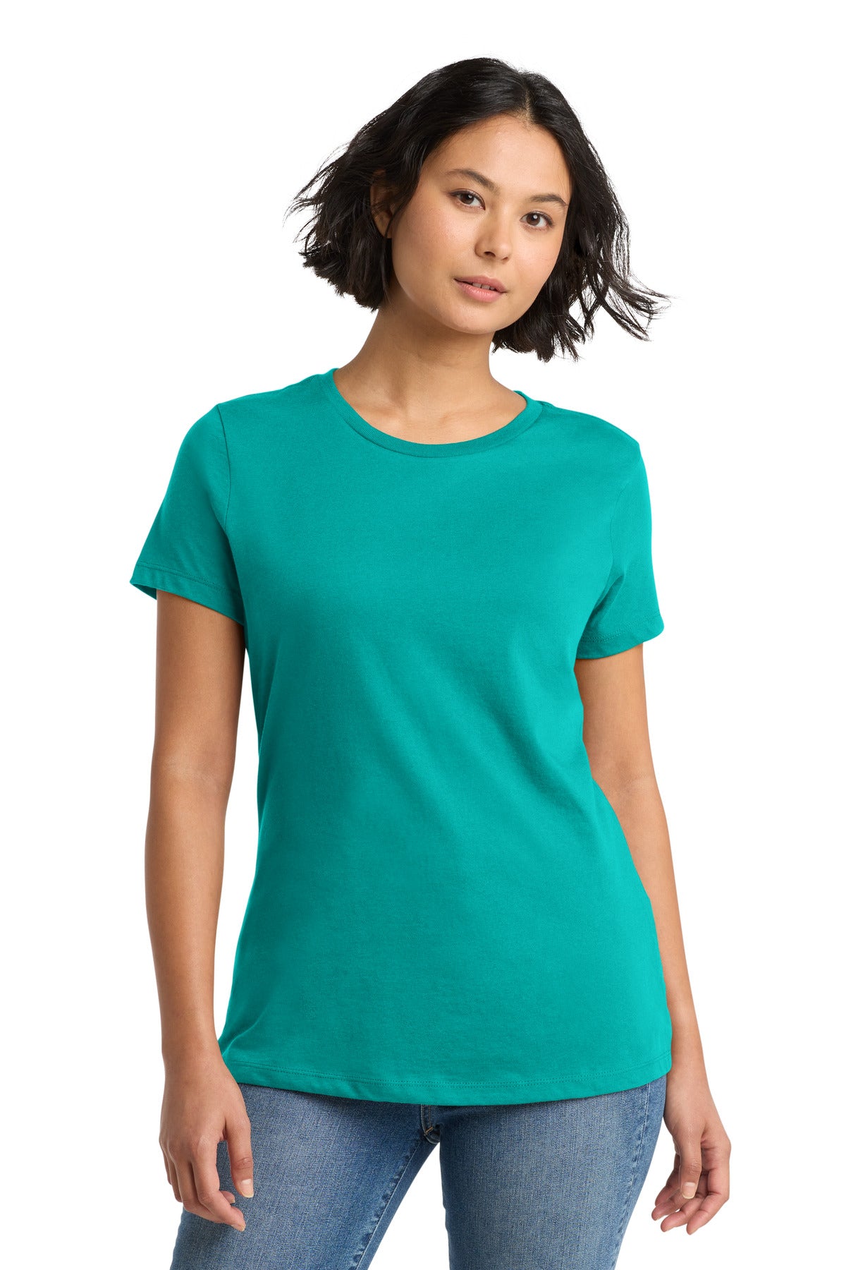 Jade District Women's Perfect Weight Tee. DM104L