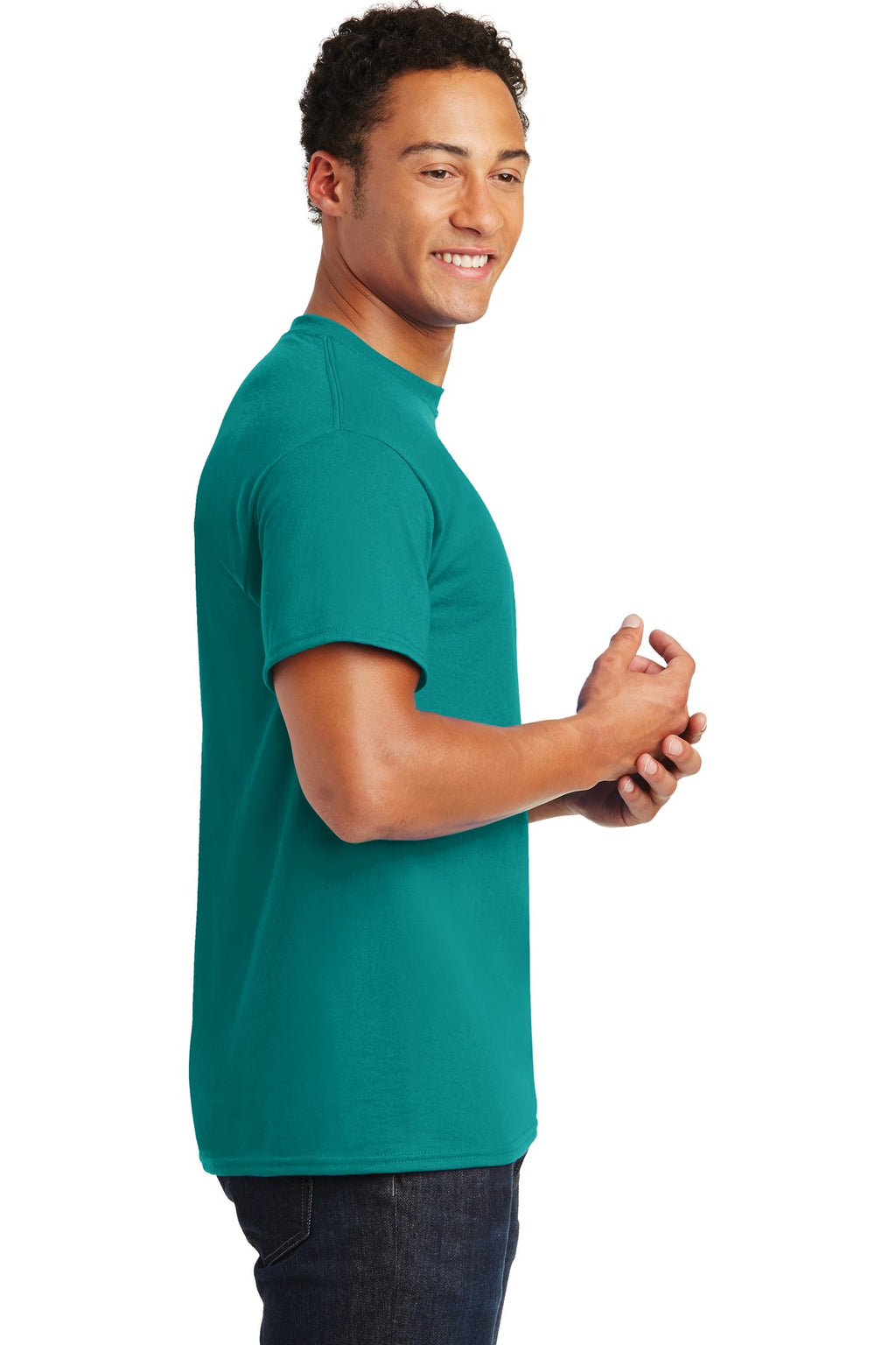 Jade Dome Gildan DryBlend 50 Cotton/50 Poly T-Shirt. 8000