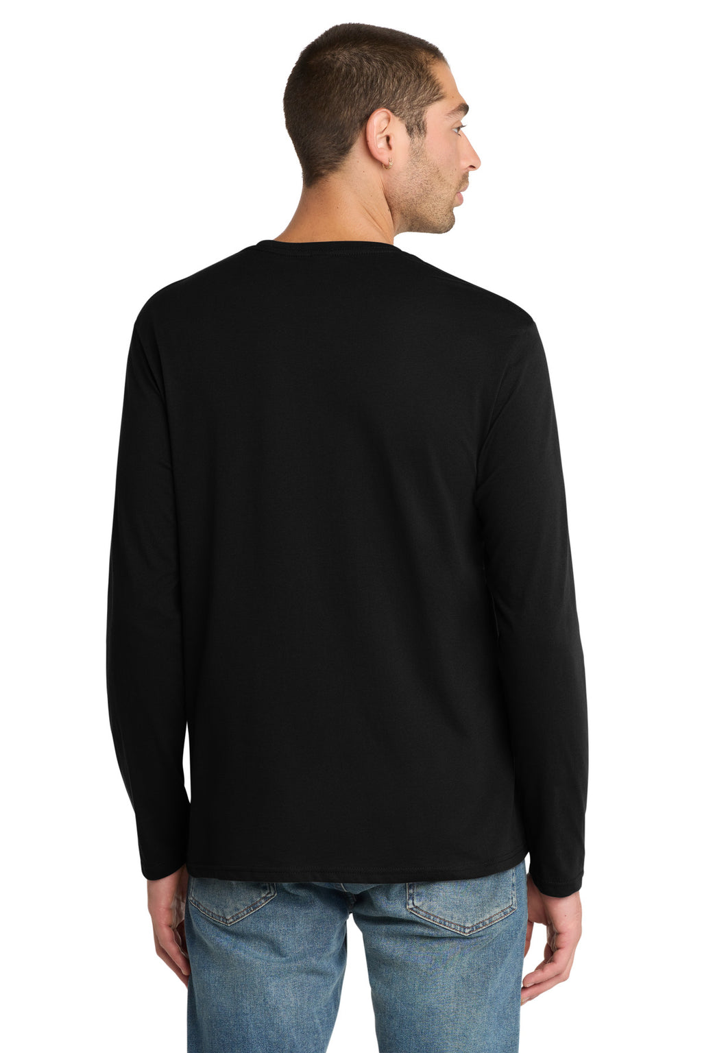 Jet Black District Perfect Weight Long Sleeve Tee. DT105