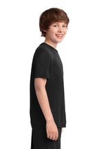 Jet Black Port & Co Youth Performance Tee. PC380Y