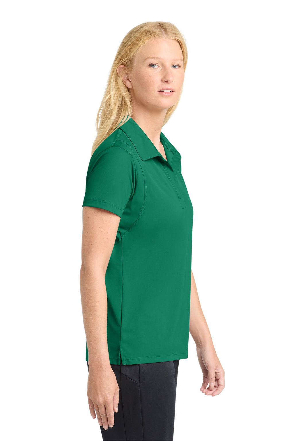 Kelly Green Sport-Tek Women's Micropique Sport-Wick Polo. LST650