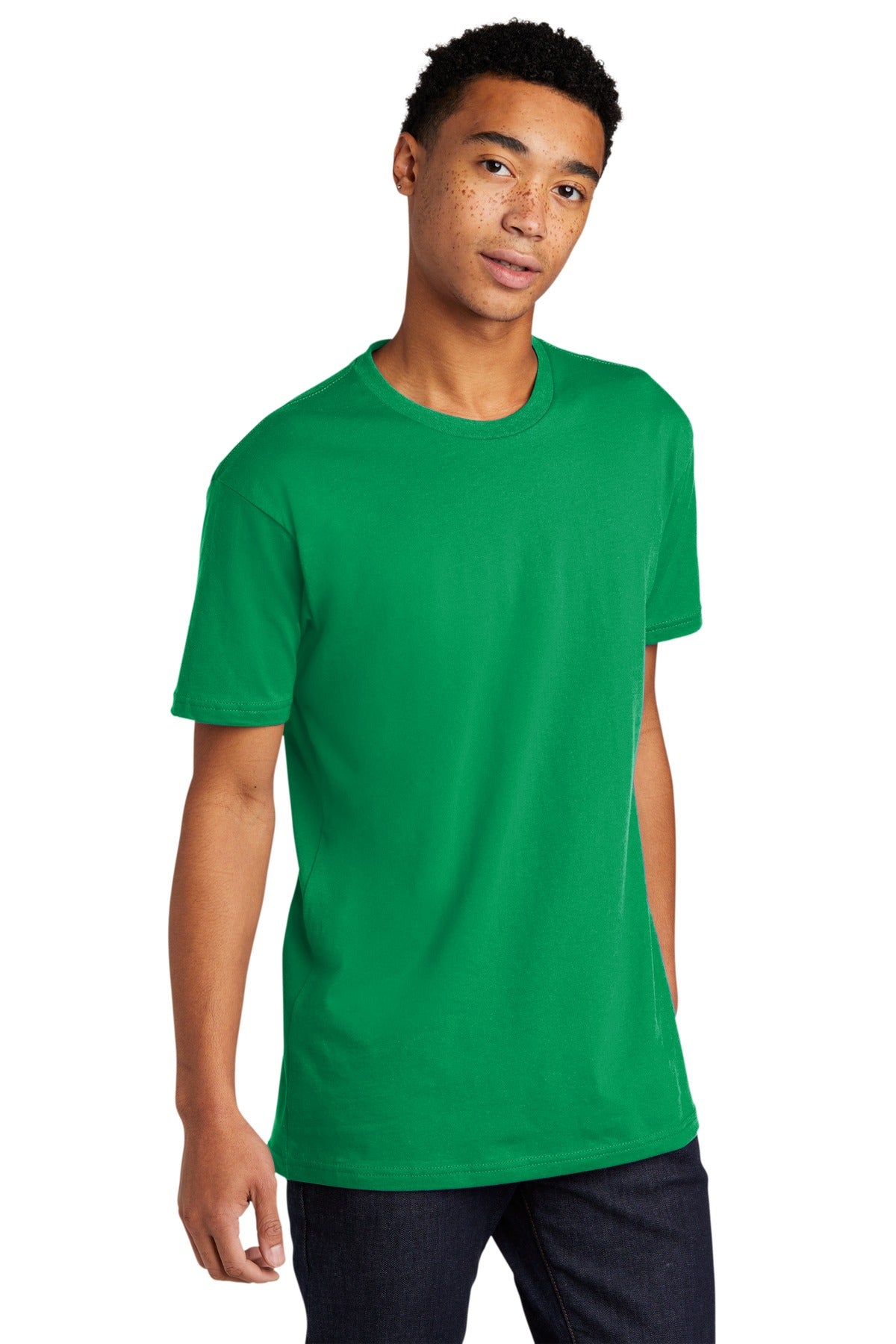 KellyGreen Next Level Apparel Adult Cotton Tee. NL3600