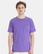 Lavender Garment-Dyed Pocket T-Shirt - GDH150