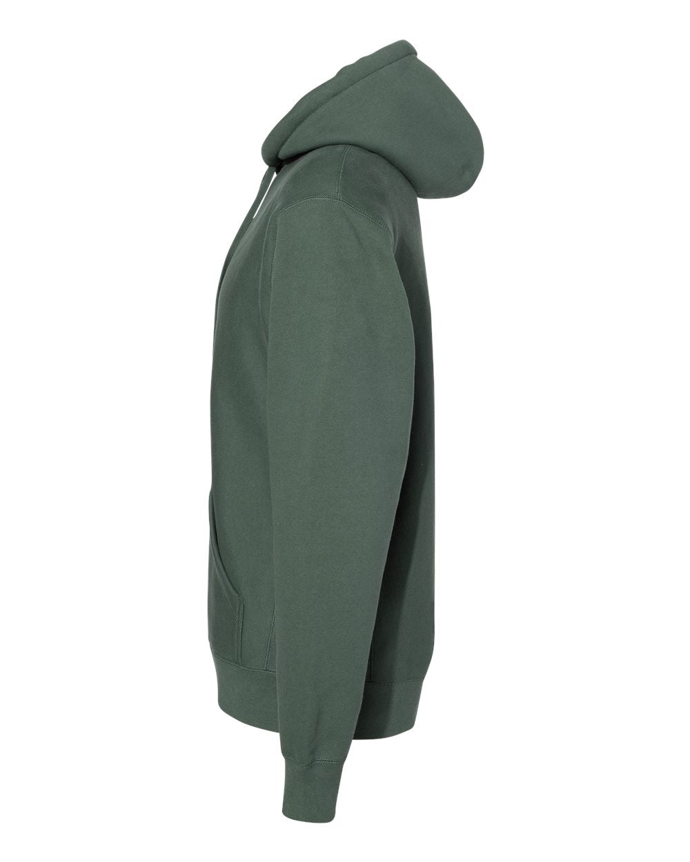 Left View of Alpine Green Legend - Premium Heavyweight Cross-Grain Hooded Sweatshirt - IND5000P