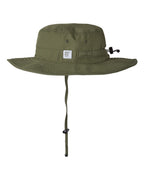 Left View of Army Green Ultralight Booney - GB400