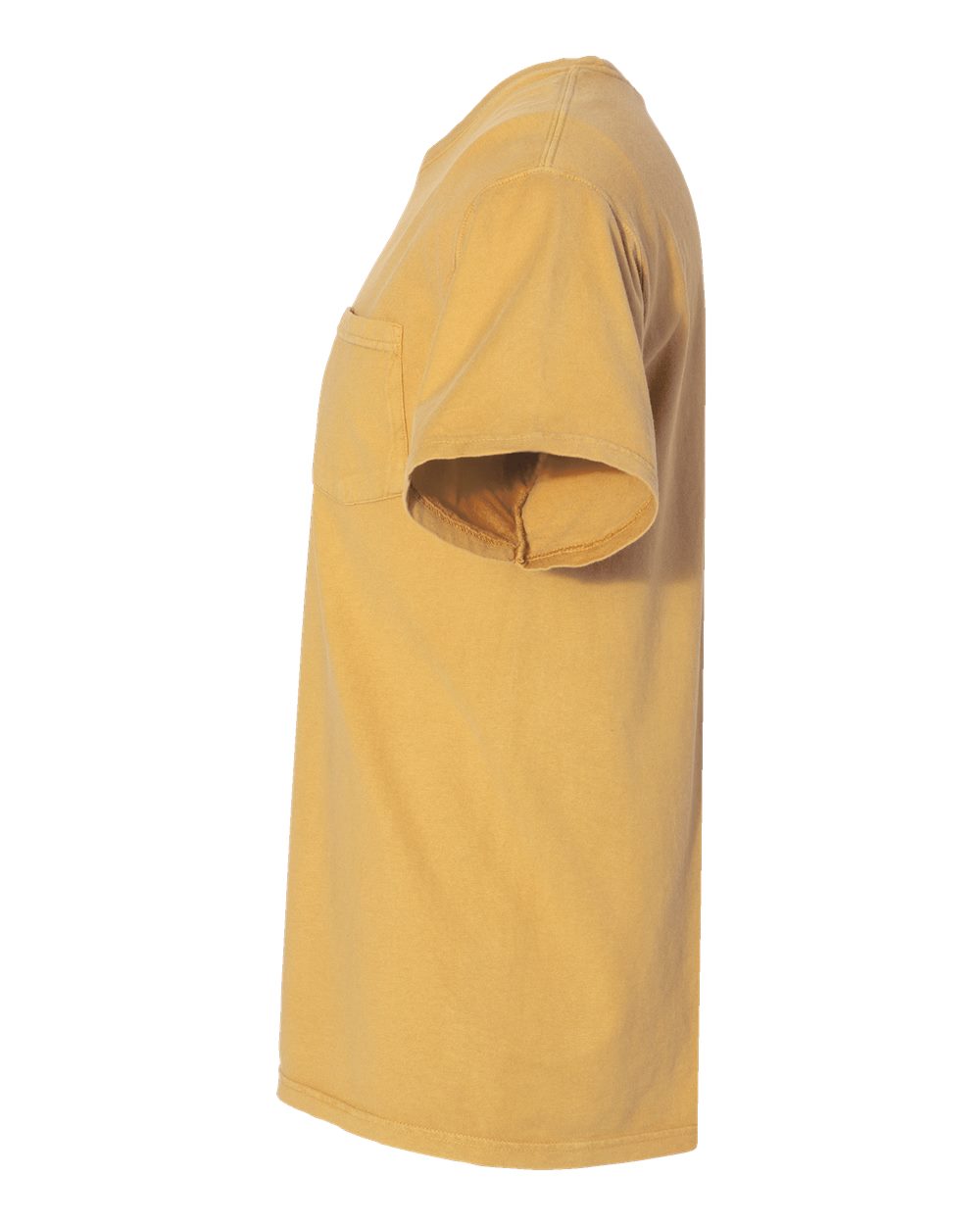 Left View of Artisan Gold Garment-Dyed Pocket T-Shirt - GDH150