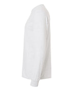 Left View of Ash DryBlend® 50/50 Long Sleeve T-Shirt - 8400