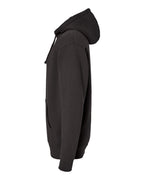 Left View of Asphalt Heavyweight Hooded Sweatshirt - IND4000