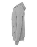 Left View of Athletic Heather Sponge Fleece Full-Zip Hoodie - 3739