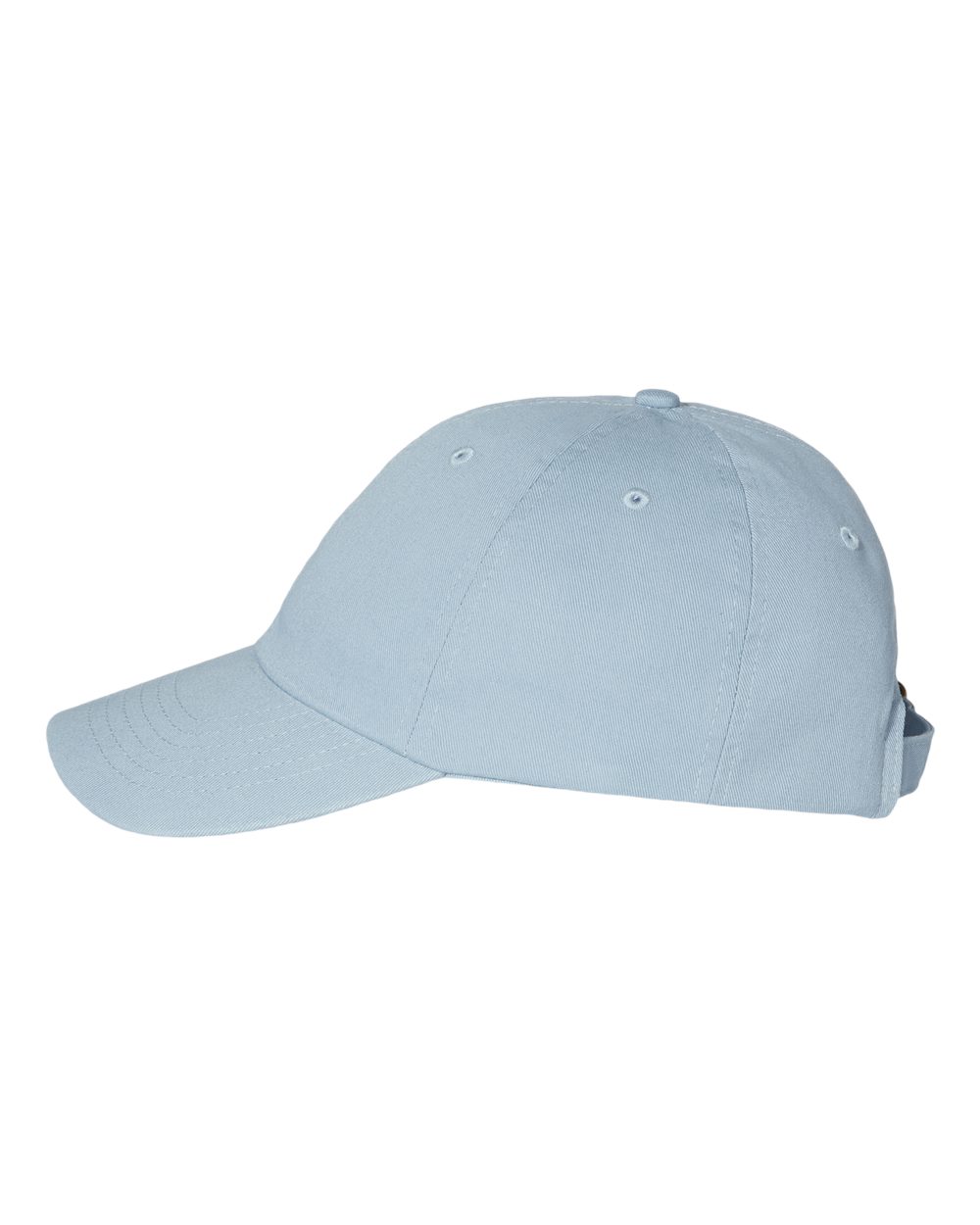 Left View of Baby Blue Bio-Washed Classic Dad Hat - VC300A