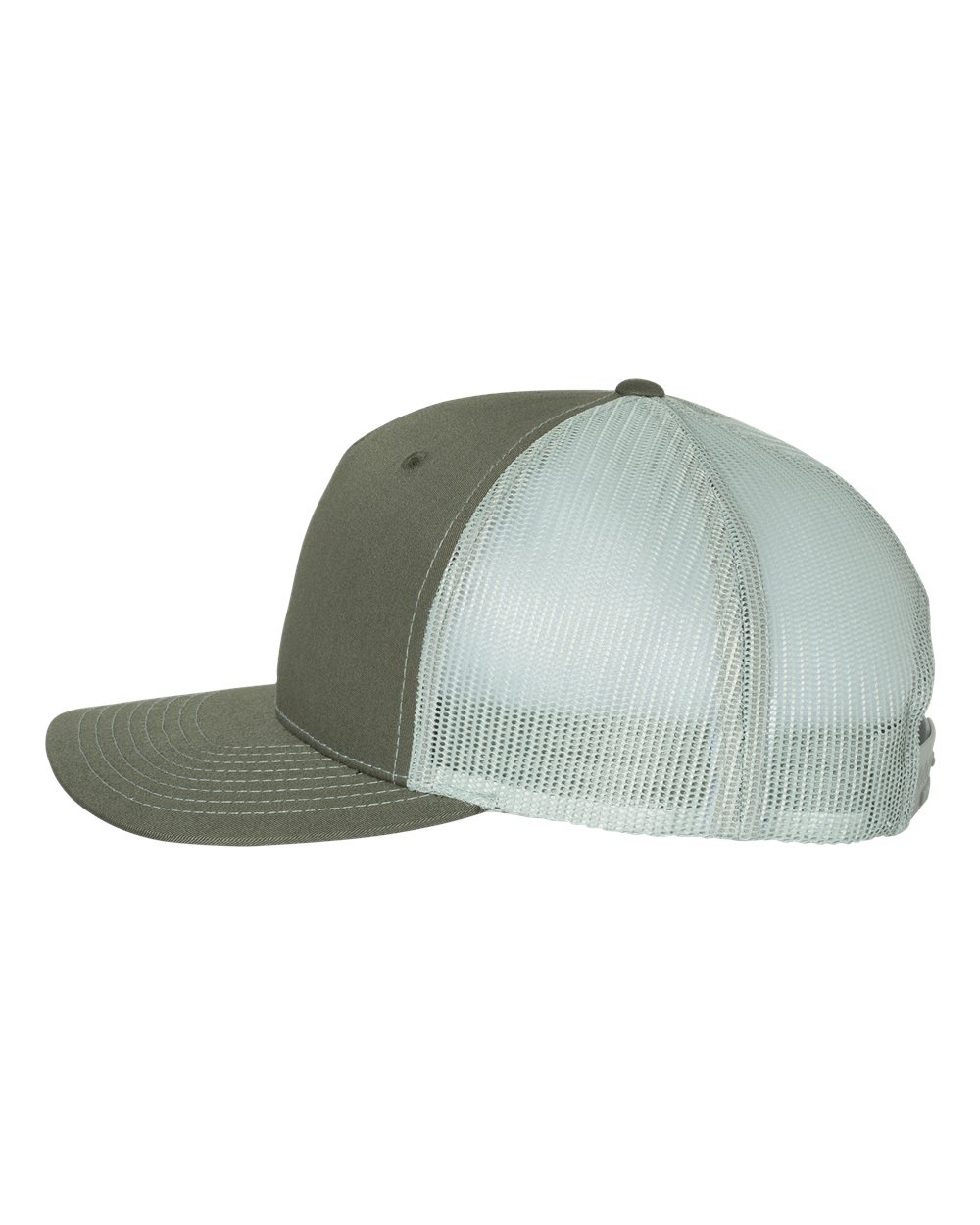 Left View of Beetle/ Quarry Five-Panel Trucker Cap - 112FP