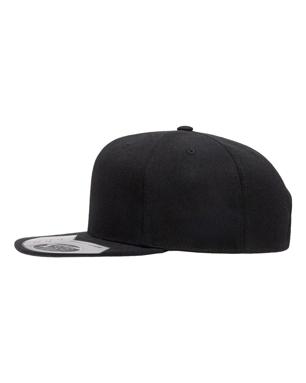 Left View of Black 110® Snapback Cap - 110F