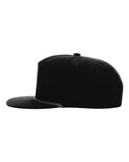 Left View of Black/ Black Umpqua Snapback Cap - 256
