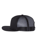 Left View of Black Foamie Trucker Cap - 113