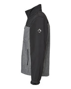 Left View of Black Heather/ Black Motion Soft Shell Jacket Tall Sizes - 5350T