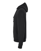 Left View of Black Heavyweight Hooded Sweatshirt - IND4000