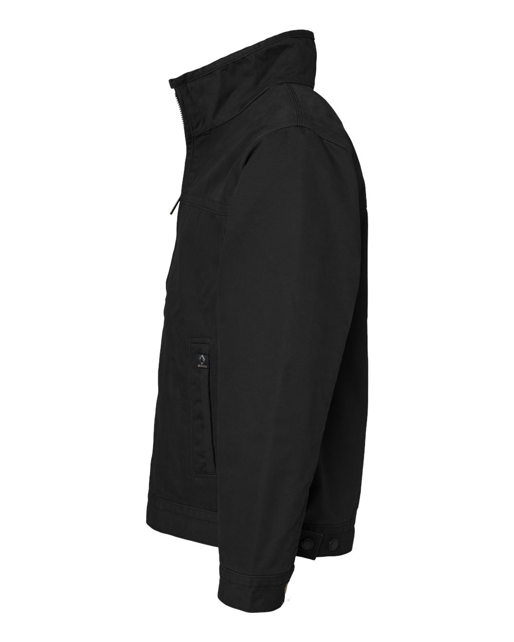 Left View of Black Maverick Boulder Cloth™ Jacket with Blanket Lining - 5028